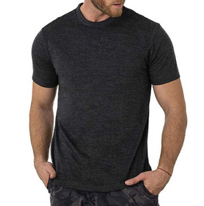 Maglietta Comoda e Leggera per Attività all'Aperto, T-Shirt in <span class=keywords><strong>Lana</strong></span> Merino per <span class=keywords><strong>Uomo</strong></span> con Logo Personalizzato, Produzione all'Ingrosso - Product Image 2