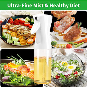 Freidora de aire recargable con logotipo personalizado, dispensador de aceite de oliva comestible de vidrio para cocina, barbacoa, pulverizador, 200ml - Product Image 2