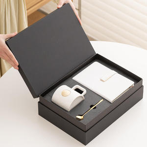 Cadeaux promotionnels avec logo, tasse en papier faite à la main, carnet imprimé en sérigraphie, cadeau d'entreprise haut de gamme plaqué - Product Image 2