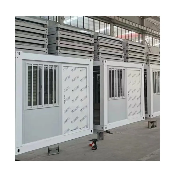 China Folding Container House Quick Build Prefab Container Mobile Standard Folding Living Container House