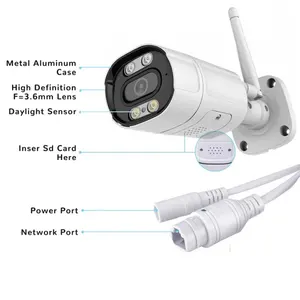 Xmeye 5.0megapixel WIFI con 2 Audios CCTV Bullet Outdoor IPS Home Audio Camera