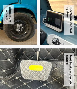 แบตเตอรี่สกู๊ตเตอร์ไฟฟ้า 4 ล้อ 72v 1800w รถ<span class=keywords><strong>กระบะ</strong></span>ไฟฟ้าขนาดเล็กกำลังสูง ขับเคลื่อน 4x2 เบาะหนังเดี่ยว ไฟ LED หน้าจอสัมผัสด้านหลัง - Product Image 3