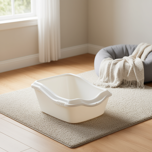 Bandeja Sanitaria para Gatos Cleany, 45 x 29 x 54 cm, Blanca, para Uso en Interiores - Product Image 3