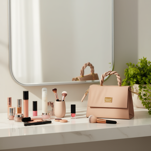 Bolso Bandolera Organizador de Maquillaje Fana Pretty Lena de Cuero 6-10L para Almacenamiento de Artículos de Belleza - Product Image 2