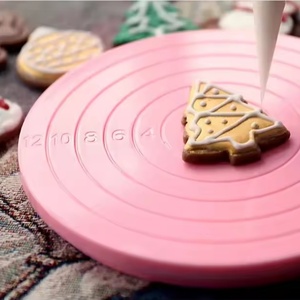 5.5inch Cookie Decorating Turn <b>Table</b> - <b>Mini</b> Spinning Cake Decorating Stand 360 Degree Revolving Suger Cookie Swivel Stand - Product Image 4