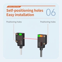 Harga Pabrik Sensor Fotoelektrik IR Persegi Presisi Tinggi, Sensor Jarak Inframerah Reflektif, Saklar Sensor dengan Jarak Penginderaan 1200MM