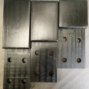 Solid Pine Wood <b>Board</b> Rectangle <b>Black</b> Painted Drilled For Industrial Projects BH901C - Product Image 5