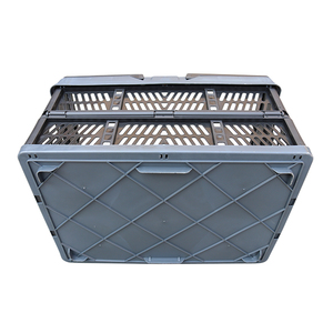 QS Foldable Collapsible Shopping <strong>Small</strong> Plastic Crate Vegetable Storage <strong>Baskets</strong> with <strong>Handles</strong> - Product Image 6