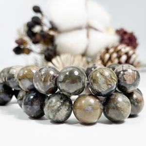 Perles de pierres précieuses en vrac en <span class=keywords><strong>glaucophane</strong></span> opale bleu naturel en gros, 15,5 pouces en brin - Product Image 1