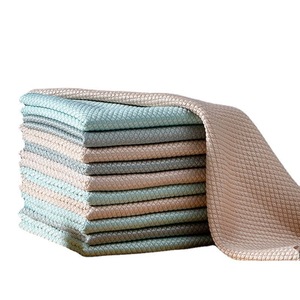 Fish Scale Cleaning Cloth Rectangle Absorbent Lint Free Residue Free For Glass Mirrors Kitchen Wipes Household Use - Product Image 2