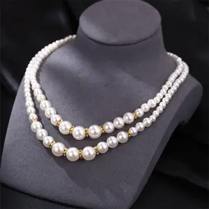 High Quality Butterfly Pearl Necklace With Drop Pearl Clasp For Women Necklace EarringsFashion Set Jewelry