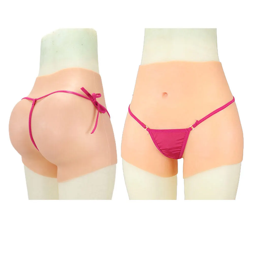 सिलीकोन यथार्थवादी चार योनि की पैंट के साथ भिड़े हुए बॉक्सर ब्रिफ्स बट लिफ्टर पैंटी