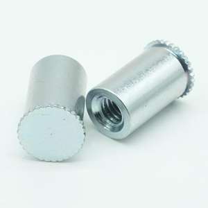 Pernos de separación de autocierre roscados con orificio ciego dentado de acero inoxidable, M2.5 M3, 3, 5M3, M4, SM4, M5, para trabajo en chapa de metal, 1/2" - Product Image 3