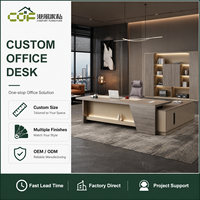 Bureau de direction de luxe en L pliable avec design moderne à montage sous comptoir pour usage commercial