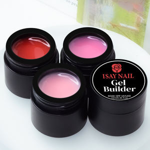 Vente en gros 10ml Extension de <span class=keywords><strong>gel</strong></span> pour ongles durs non toxique coloré tremper UV longue durée Style français Source de lampe à LED bricolage constructeur - Product Image 4