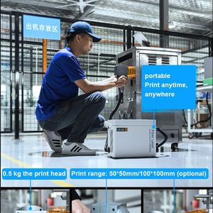 Impressora a jato portátil Ld20, máquina de marcação a laser portátil, para papel, aço e ferro, máquina de impressão e gravação - Product Image 5