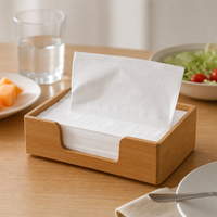 Serviettes en papier jetables 3-4-5 plis, emballées individuellement en boîte, 80-100 pièces, restauration rapide, pique-nique, pâte de bois vierge, biodégradables