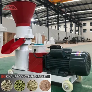 Fabricante líder bajo precio mini biomasa polvo de cáscara de arroz de lúpulo de madera de peletización utiliza plana pequeña máquina de pellets