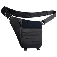 Sac bandoulière tactique vintage pour homme, sac de poitrine pour portage dissimulé avec sangle d'épaule et poche personnelle