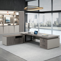 Mobilier de bureau de luxe Ensemble de bureau PDG Table de bureau de direction Meubles commerciaux Escritorio De Oficina Schreibtisch