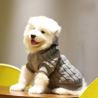 Pull en tricot moderne pour animaux de compagnie, pull à capuche pour chien en laine crochetée, nouveau Design