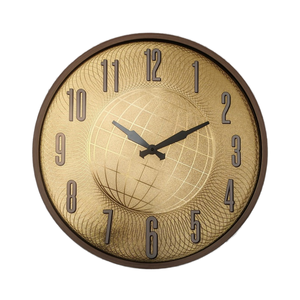Modern 20 Inch Oversize Plastic Quartz <b>Wall</b> <b>Clock</b> Large Antique Style Analog Single Face Plant Still Life Design for Living Room - Product Image 2