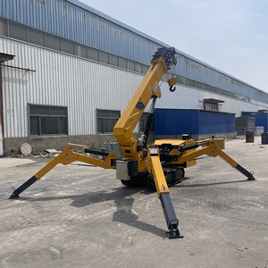 Remote Control kecil 3 ton, Spider <span class=keywords><strong>Crane</strong></span> Crawler baling-baling, lengan teleskopik hidrolik tanpa kabel bersertifikasi CE - Product Image 4
