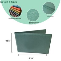 Porte-menu en cuir de haute qualité personnalisé pour restaurant, porte-menu en cuir pour mariage, couvertures de menu pour bars, menu en cuir imperméable, logo personnalisé