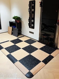 <span class=keywords><strong>Tapis</strong></span> <span class=keywords><strong>de</strong></span> sol en caoutchouc à emboîtement universel composite écologique pour haltères à haltères absorbant les chocs résistant à l'usure MCG - Product Image 3