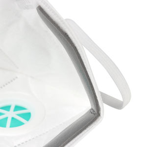 Pasokan pabrik CE bersertifikat XIAN WANLI FFP3 sekali pakai 5-lapisan anti-debu kain Non-Woven katup wajah lipat datar hidung logam - Product Image 6