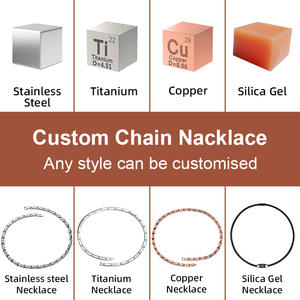 مجوهرات رجالية مخصصة مكتنزة بنمط الهيب هوب البانك من النحاس الخالص كوبان لينك فيجارو سلسلة حفلات عرض قلادة - Product Image 3