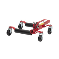 Ensemble de 4 chariots de déplacement de voiture manuels, cric de positionnement mécanique pour garage et parking, outil de déplacement de véhicule