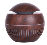 Diffuseur d'aromathérapie portable à brume froide en bois, alimenté par USB, avec contrôle de l'humidité pour la maison et la voiture