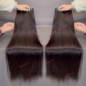 Venta al por mayor 100% extensiones de cabello humano crudo camboyano y vietnamita cutícula alineada grado 10A 12A <span class=keywords><strong>Ahir</strong></span> Bundles - Product Image 2