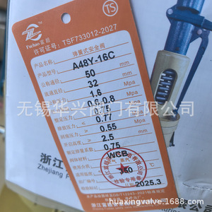 Válvula de Seguridad con Resorte A48Y-16C de 2 Pulgadas WCB para Vapor a Alta Temperatura, Tipo Brida - Product Image 3