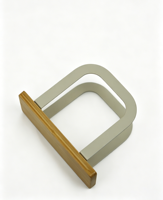 Porte-serviettes de table moderne en bambou, bois et métal, multifonctionnel, de petite taille, durable, réglable, mobile et portable