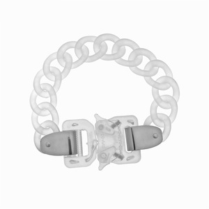 ALYX 9SM gelang akrilik transparan, Kalung rantai modis gesper angin fungsional untuk industri 1017 - Product Image 1