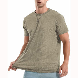 Nouveaux modèles de t-shirts pour hommes de couleur unie T-shirts de haute qualité de couleur unie pour hommes - Product Image 3