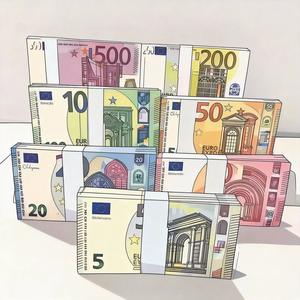 Billetes de Euro de Juguete de Alta Calidad, Billetes de Dinero Falsos para Halloween, Bodas, Navidad y Fiestas - Product Image 1