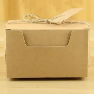 复古牛皮巧克力盒子纸糖果婚礼甜蜜的青睐盒