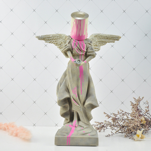 Statue de l'ange <span class=keywords><strong>Banksy</strong></span> en résine de haute qualité, fournisseur d'usine chinoise - Product Image 2