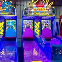 Centre de divertissement et de loisirs, salle de bowling, machine de jeu vidéo de bowling à monnayeur avec interface anglaise, garantie 1 an