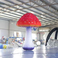 Champignon gonflable géant de 2/3/4/6m avec des lumières de LED pour des événements extérieurs de partie et de festival