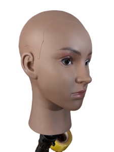 Tête de mannequin féminin réaliste en PVC, <span class=keywords><strong>pour</strong></span> présentation de perruques et entraînement au <span class=keywords><strong>maquillage</strong></span>, idéale <span class=keywords><strong>pour</strong></span> la formation en coiffure, usage durable en salon - Product Image 2