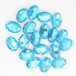 מפעל סיטוני חתוך אובל פופולרי קטרים מרובים קטרים בצבע כחול sappires רופפים זכוכית אבן חן - Product Image 3