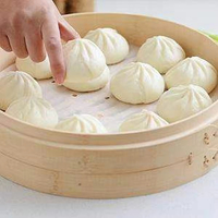 Panier vapeur en bambou chinois pour légumes, fruits de mer, dim sum, raviolis, pain et œufs, 12 pouces