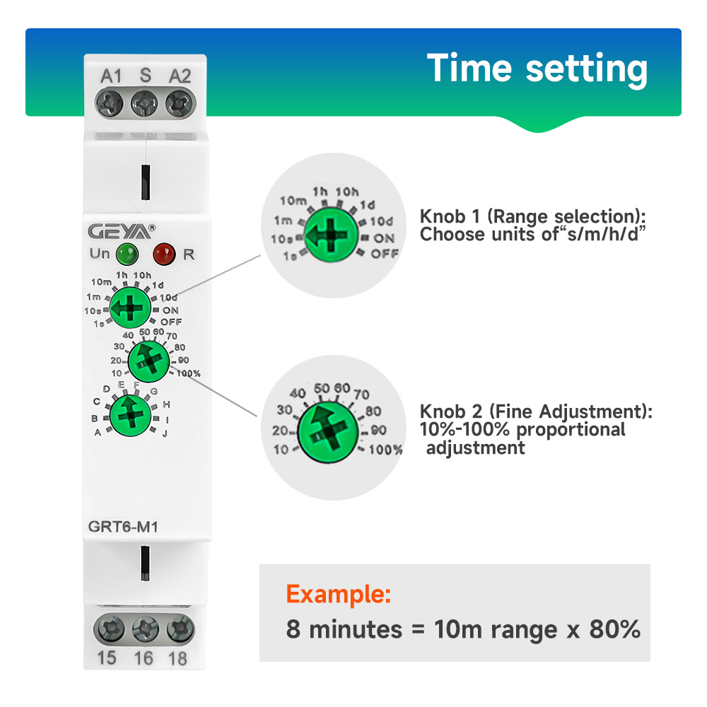 Jadeshay Delay Time Relay, GRT6-B1 Time Relay 230V Single - View #4