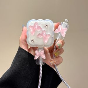 Protector de <span class=keywords><strong>Cable</strong></span> con Diseño de Mariposa para <span class=keywords><strong>iPhone</strong></span>, Cargador Rápido de 18W/20W, <span class=keywords><strong>Cable</strong></span> de Datos Anti-rotura, Cuerda Protectora para Cargador - Product Image 3