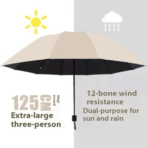 Douze os manuel affaires <span class=keywords><strong>parapluie</strong></span> hommes surdimensionné double usage crème solaire parasol conception personnalisable Style moderne en gros - Product Image 6