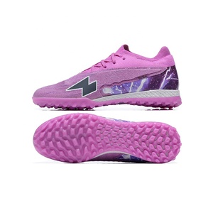 Botines de Fútbol de Corte Bajo MD Phanto Gripknit Pupillos de Fútbol Morados Transpirables para Terreno Firme Primavera Verano Otoño - Product Image 1
